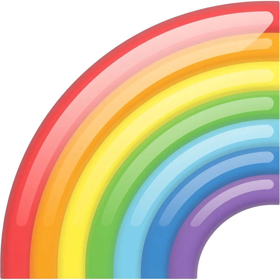 🌈mitad arcoiris emoji