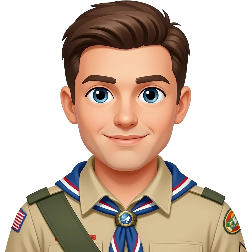 male scouts emoji