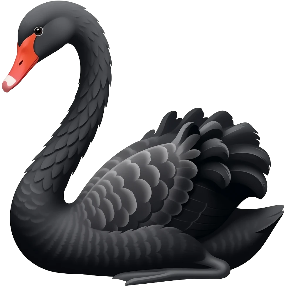 Black swan emoji