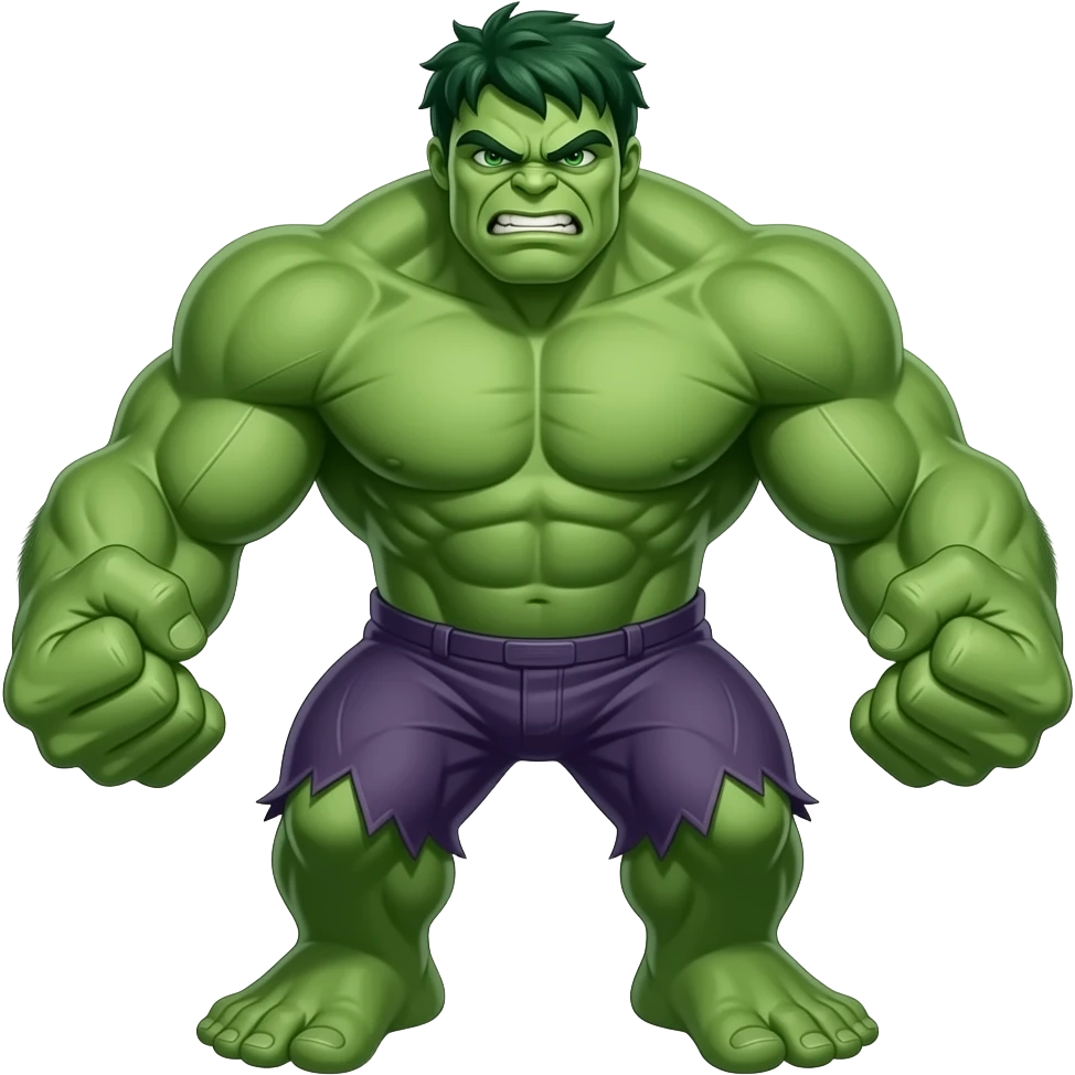 Hulk  verde emoji