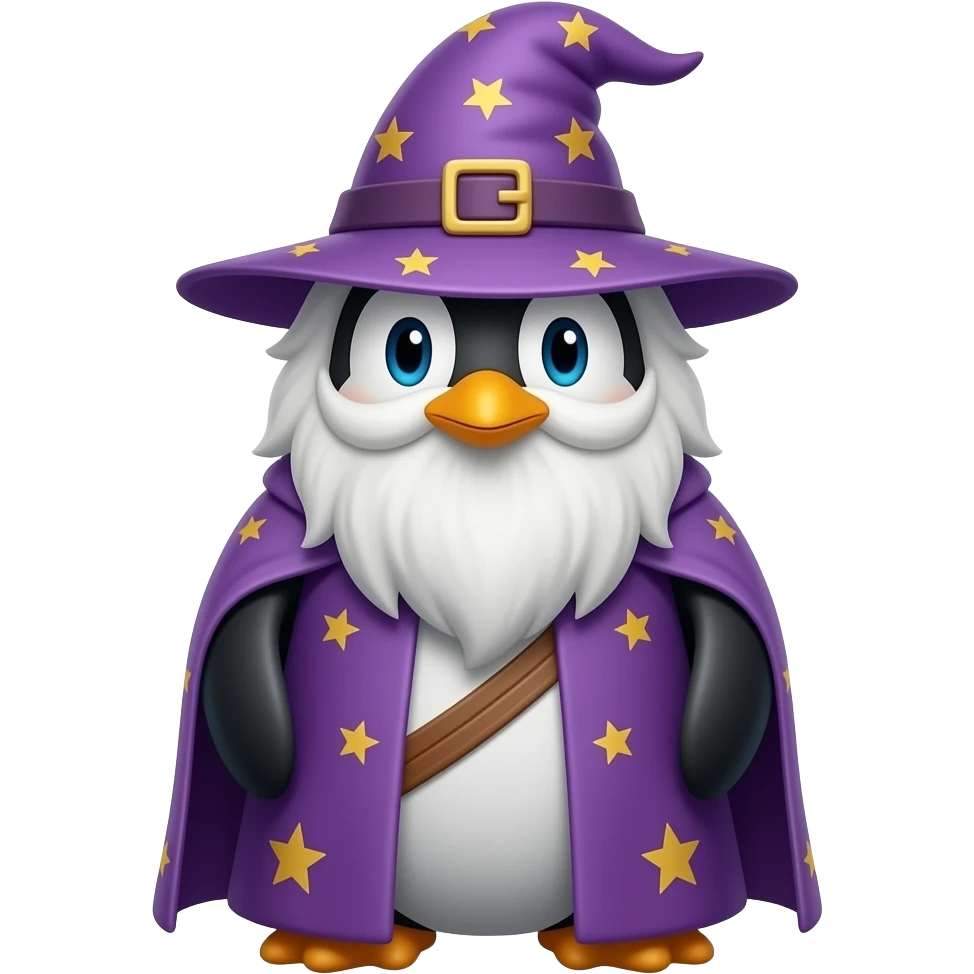 Penguin Wizard emoji