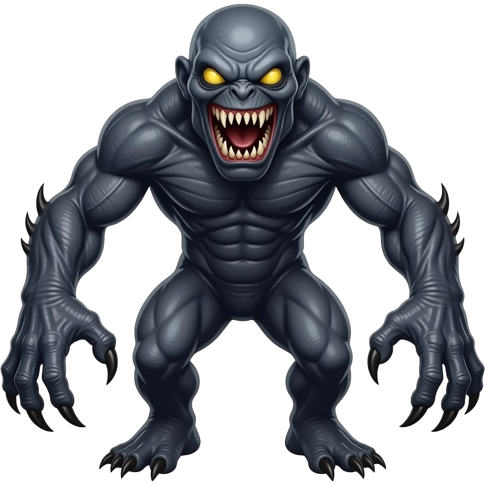 A scary creature that’s not a skeleton emoji