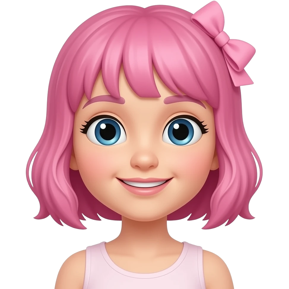 Pinkfong is a teenager emoji