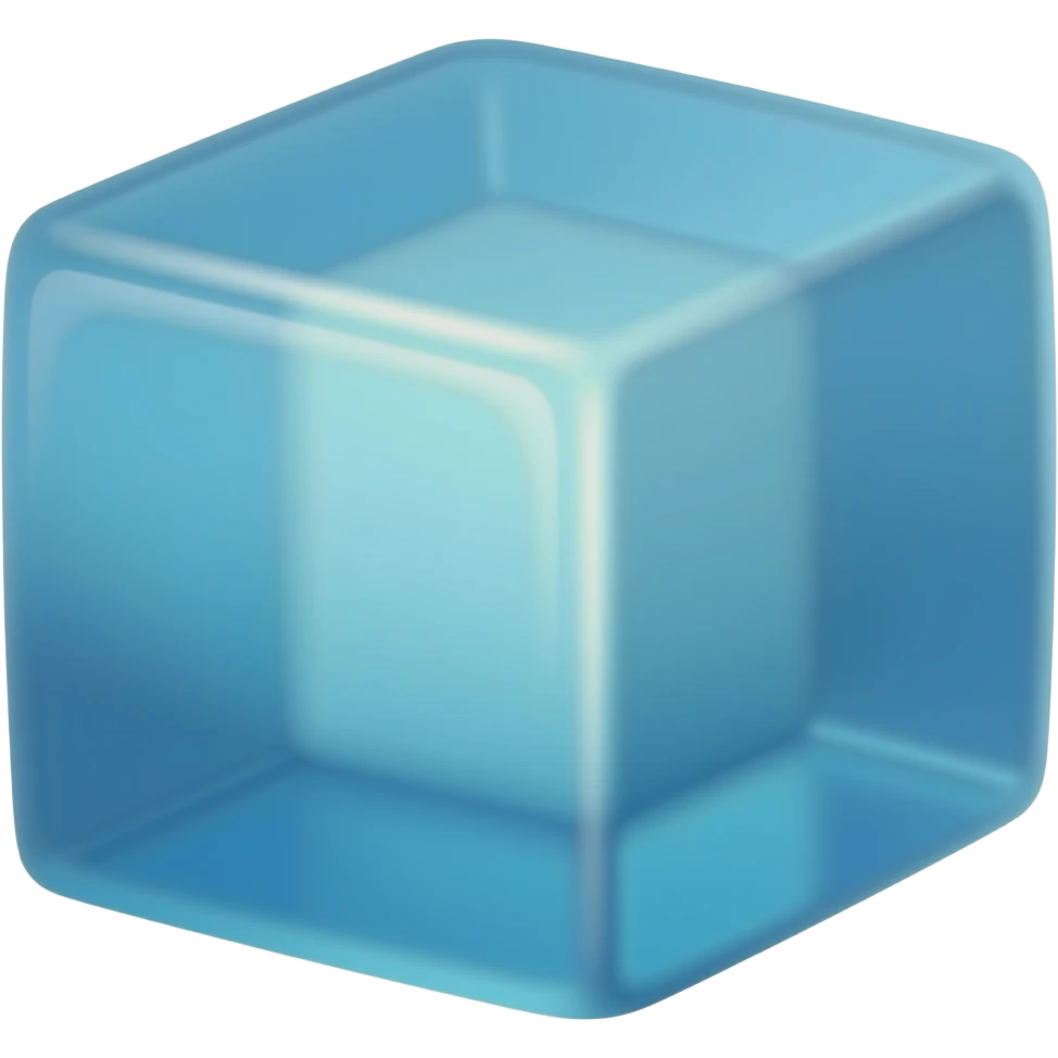 Needoh ice cube blue emoji
