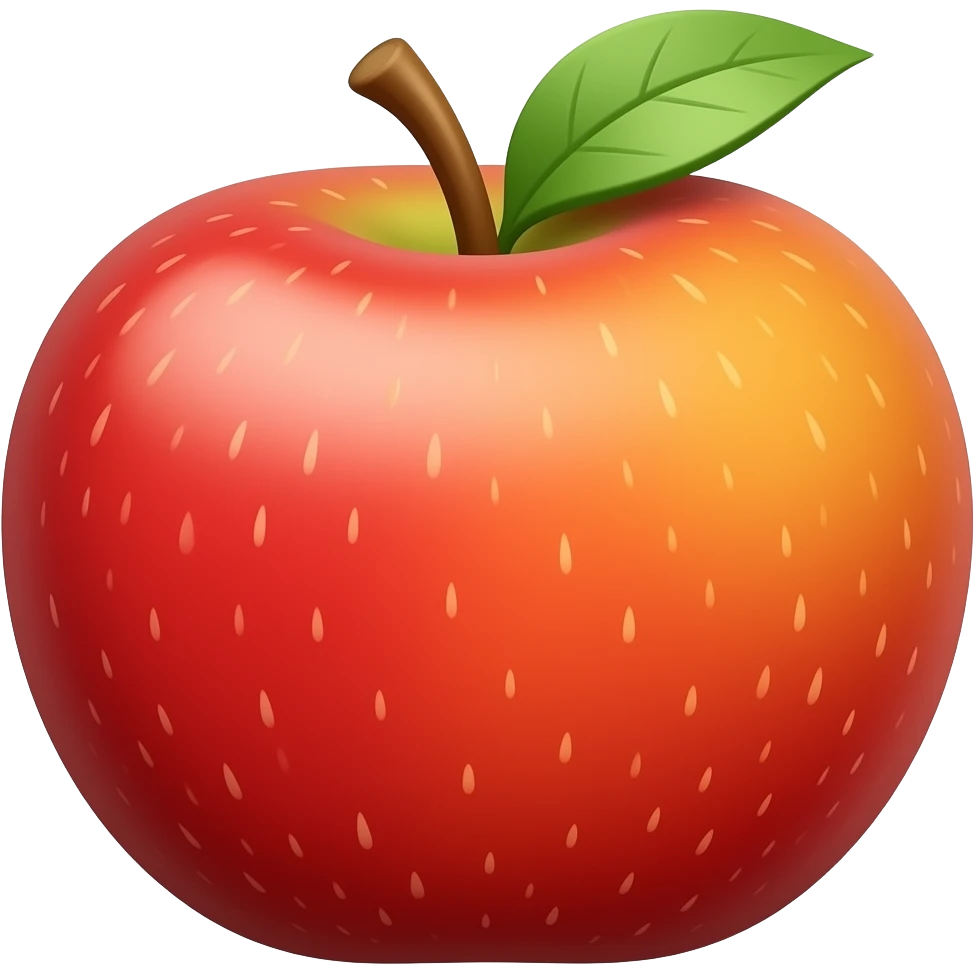 Maçã vermelha   estilo emoji emoji