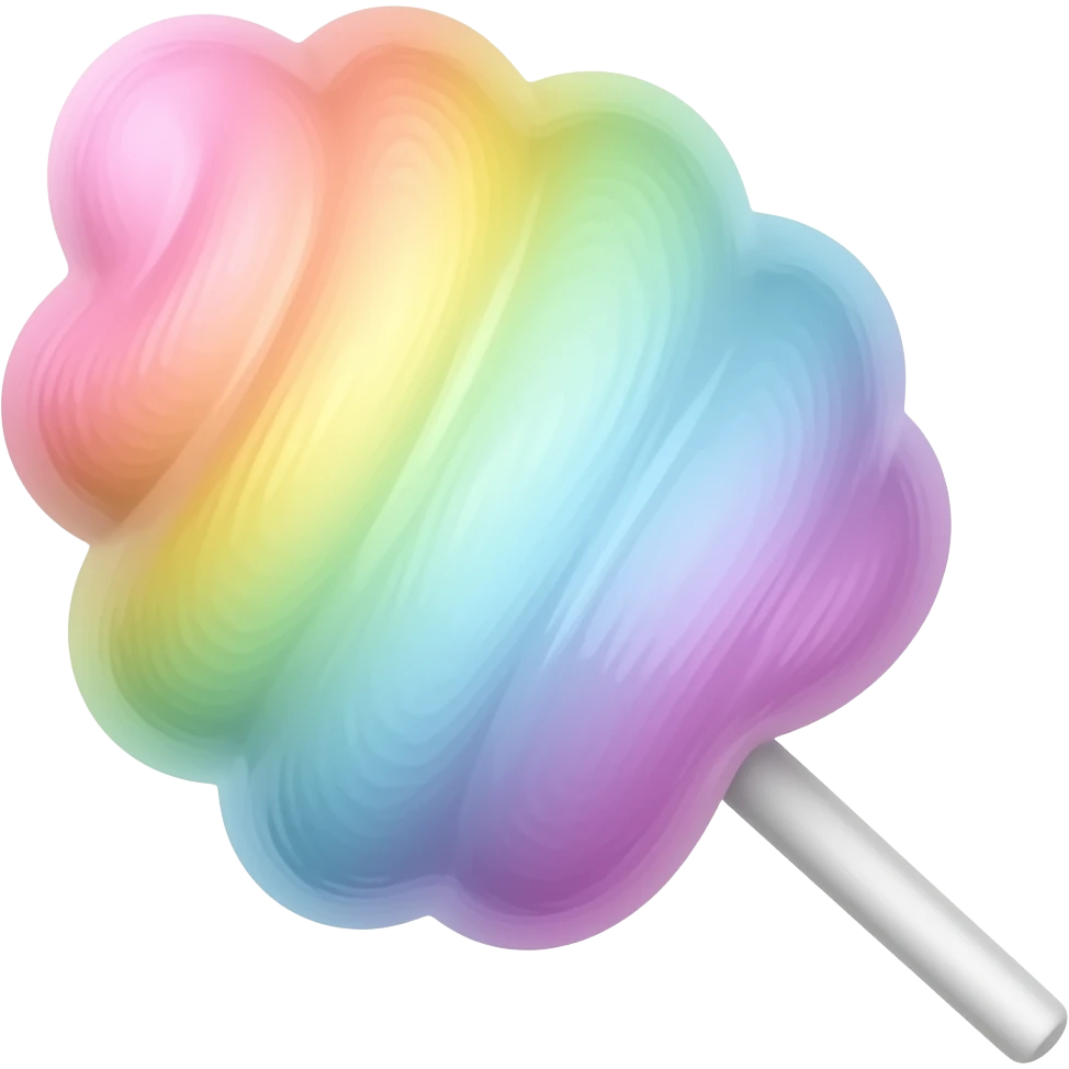 Raimbow Cotton Candy emoji