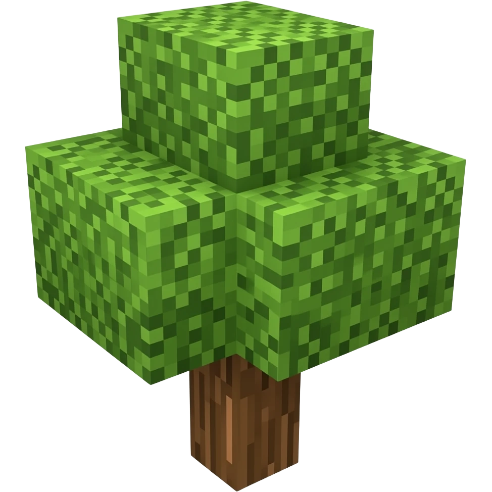 Minecraft tree emoji
