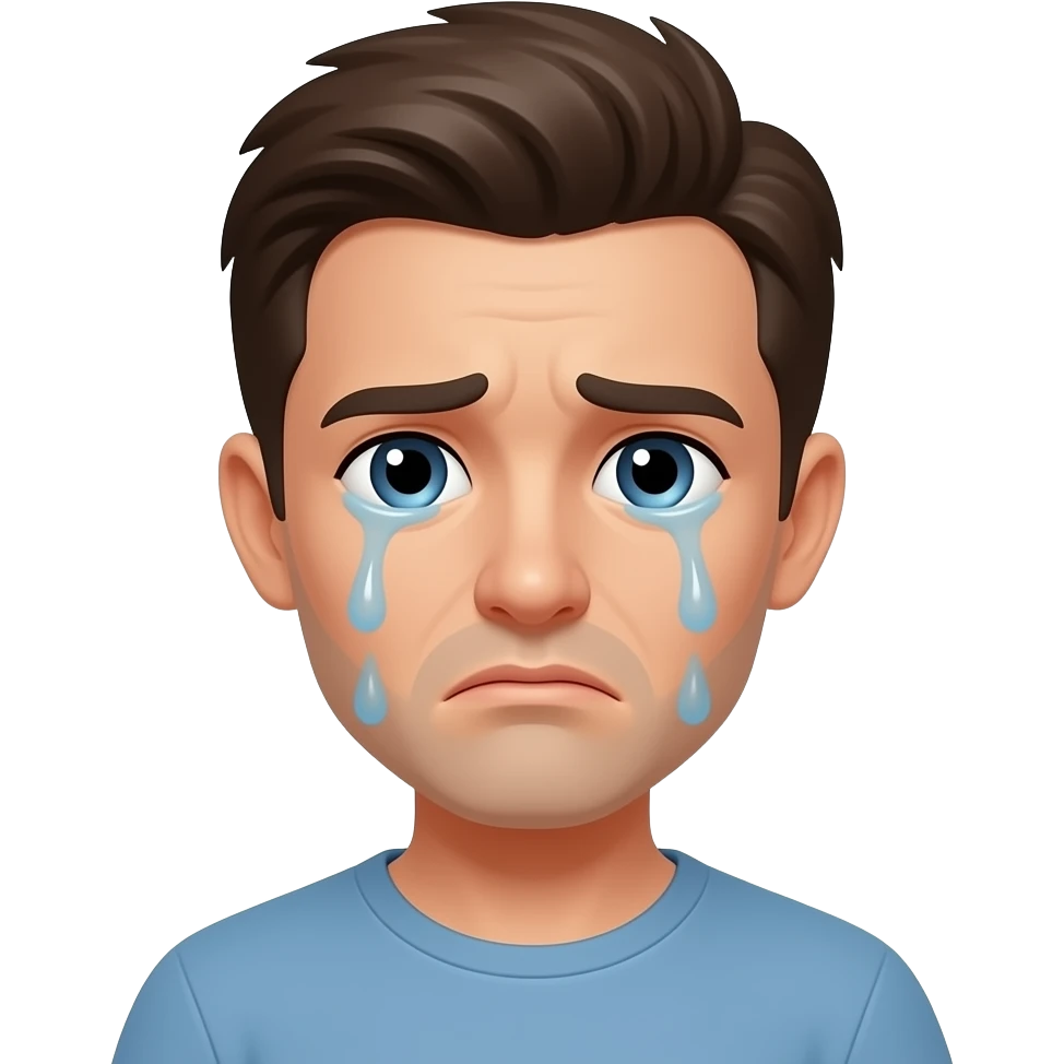 crying on the inside emoji