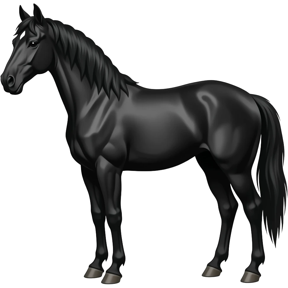 black horse emoji