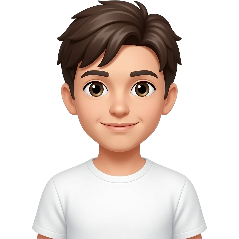White t shirt boy emoji