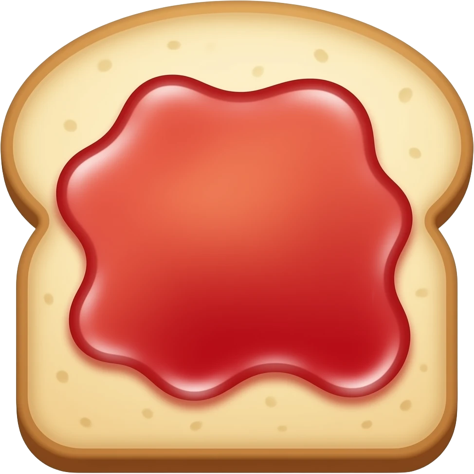 bread with strawberry jam emoji