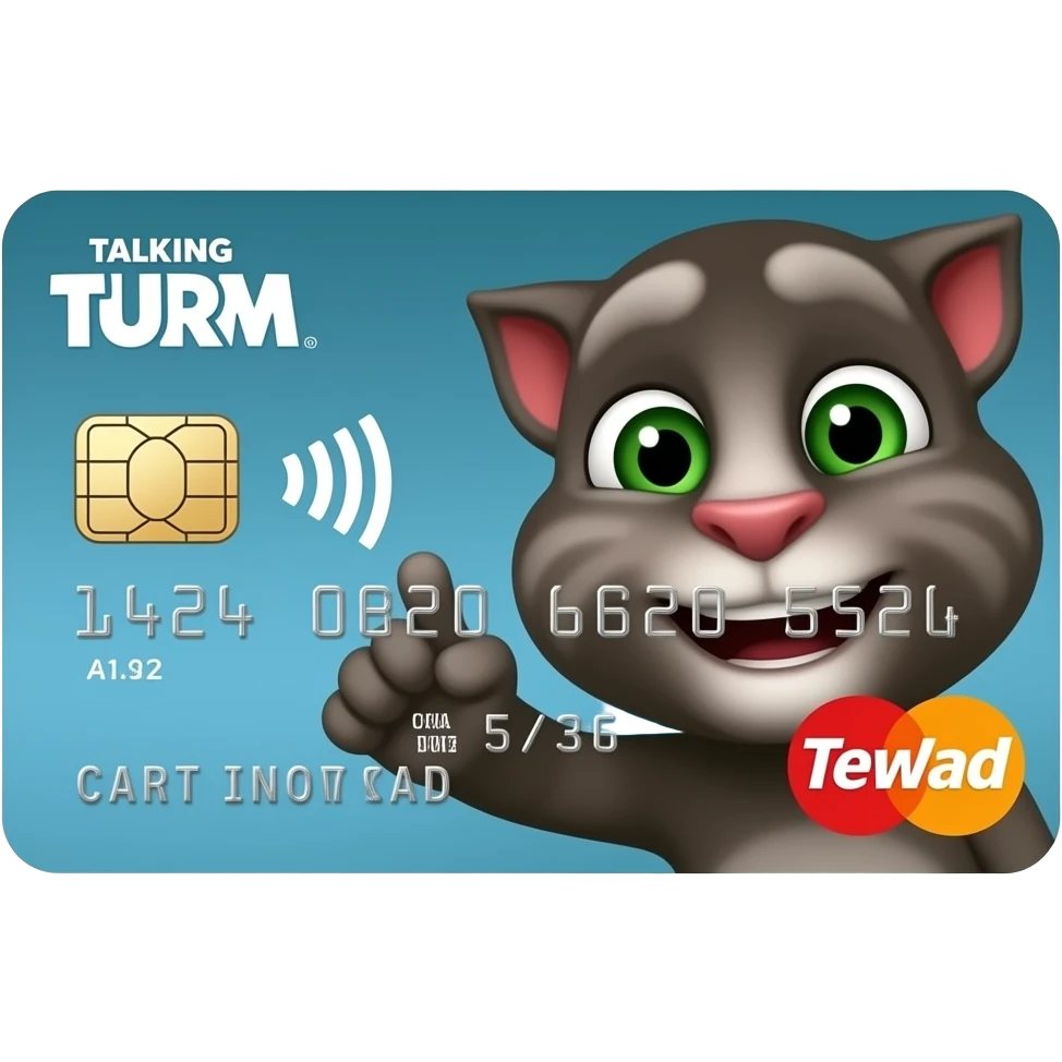 💳 with TURD LOGO in the Talking Tom emoji
