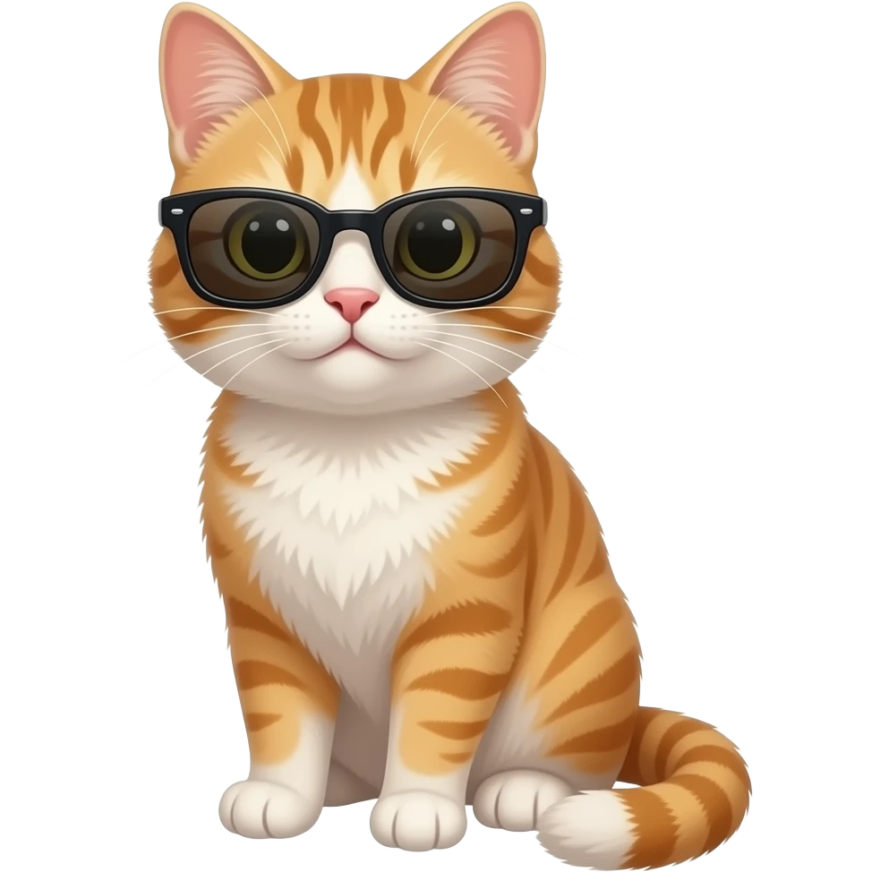 Cat wearing sunglasses emoji