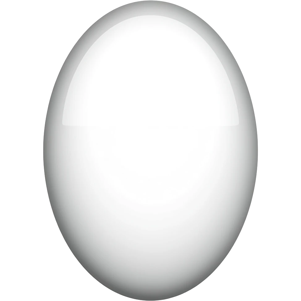 White oval shape flag emoji