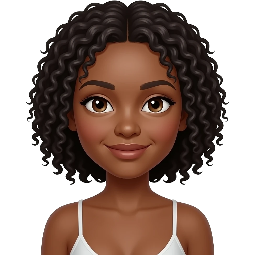 Darkskin in a thong emoji