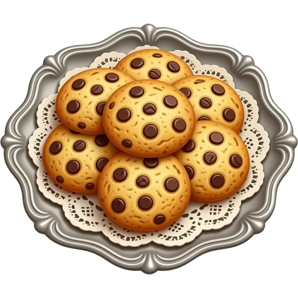 Ultra-realistic golden-brown cookies, freshly baked flaky texture ...