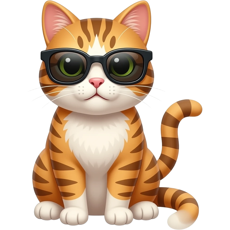 Cat wearing sunglasses emoji