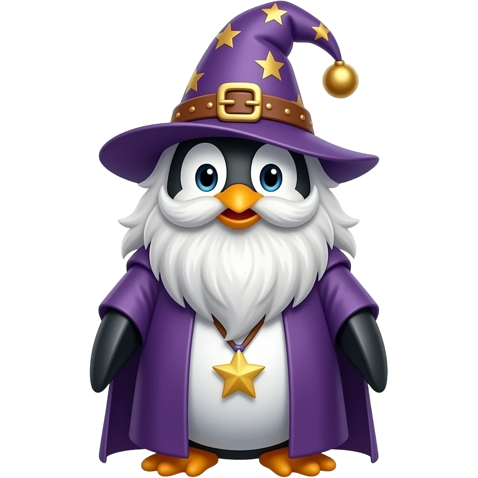 Penguin Wizard emoji