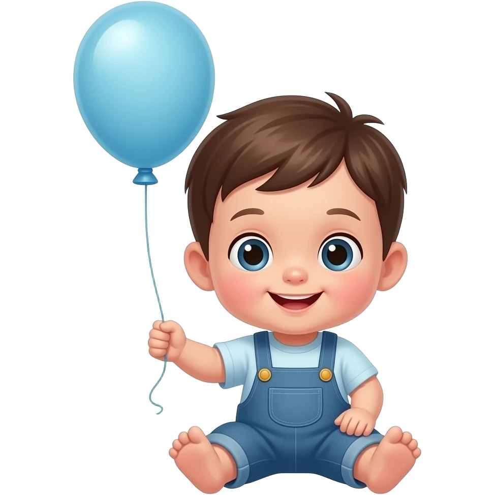 Малыш воздушный шарик emoji
