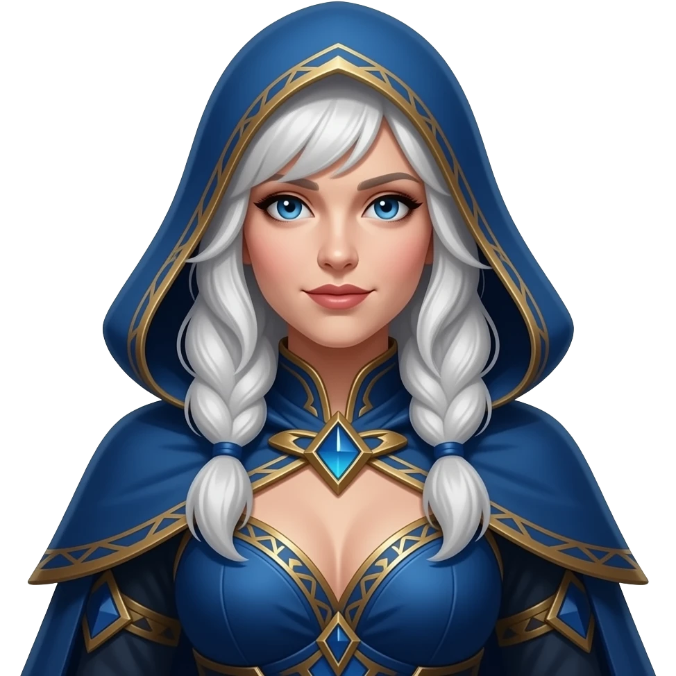 warcraft fantasy mage woman in blue acrace barrier emoji