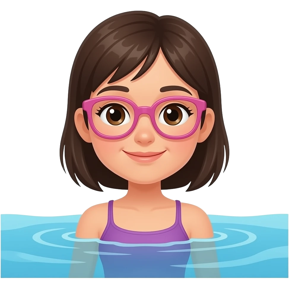 Girl swimming emoji