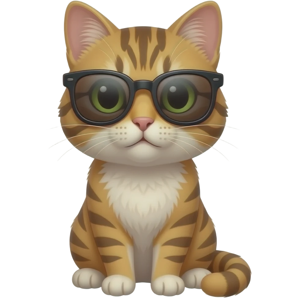 Cat wearing sunglasses emoji