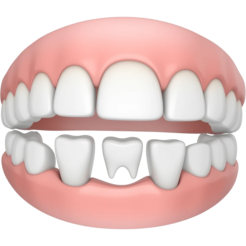 Partial dentures 3teeth emoji