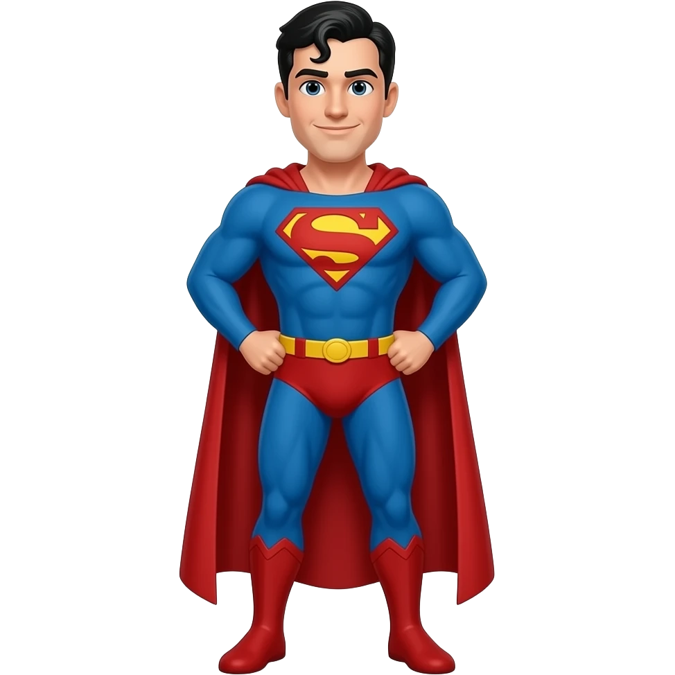 superman is on a guided tour emoji