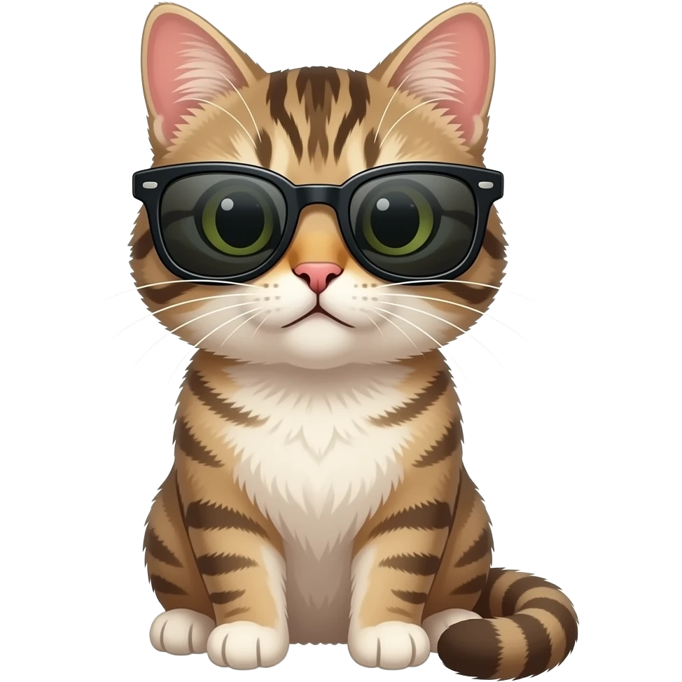 Cat wearing sunglasses emoji