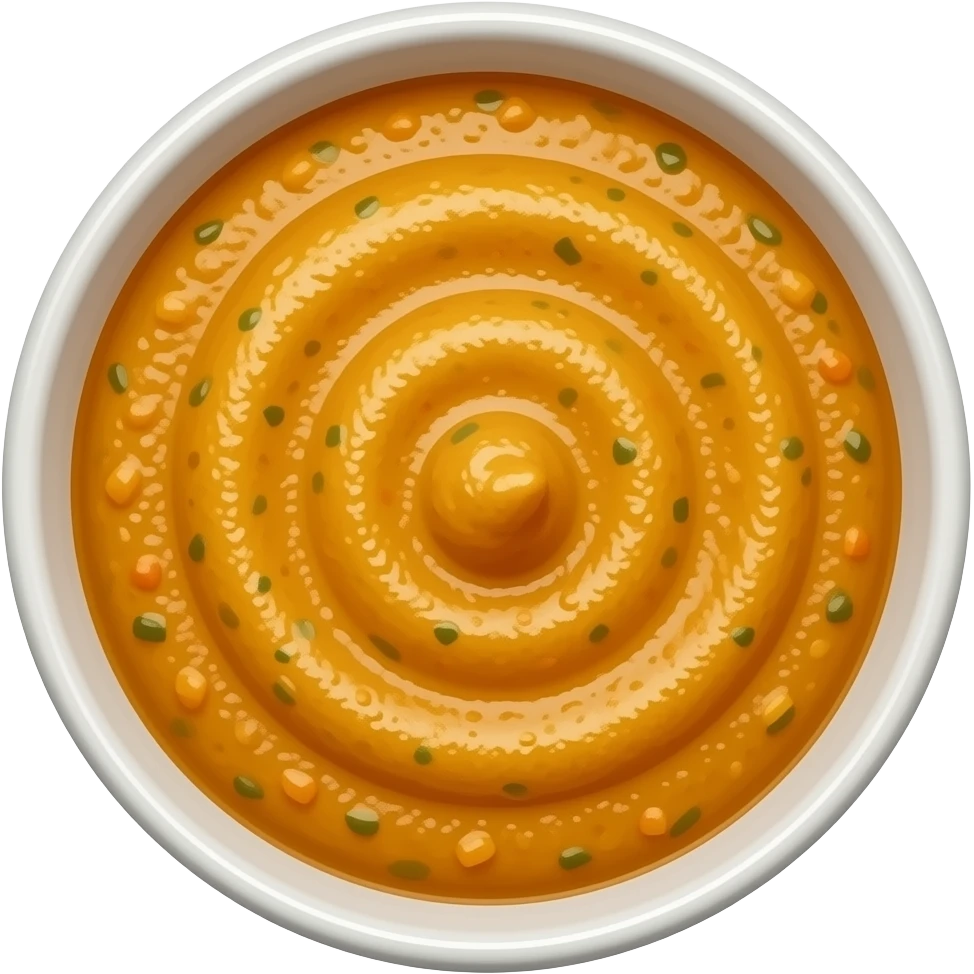 ボウルに入ったピューレ状の食べ物を表している。しかしながら、を用いることで、想像力をかきたて、創造力を刺激する文章を作り出すことができる。 例えば、は、無限の食品バリエーションを表す。それは、どのような料理にも応用することができる。たとえば、サーモンとのパスタ、とタコス、とポテトなど、組み合わせる食材によって、様々な料理になる可能性がある。 emoji