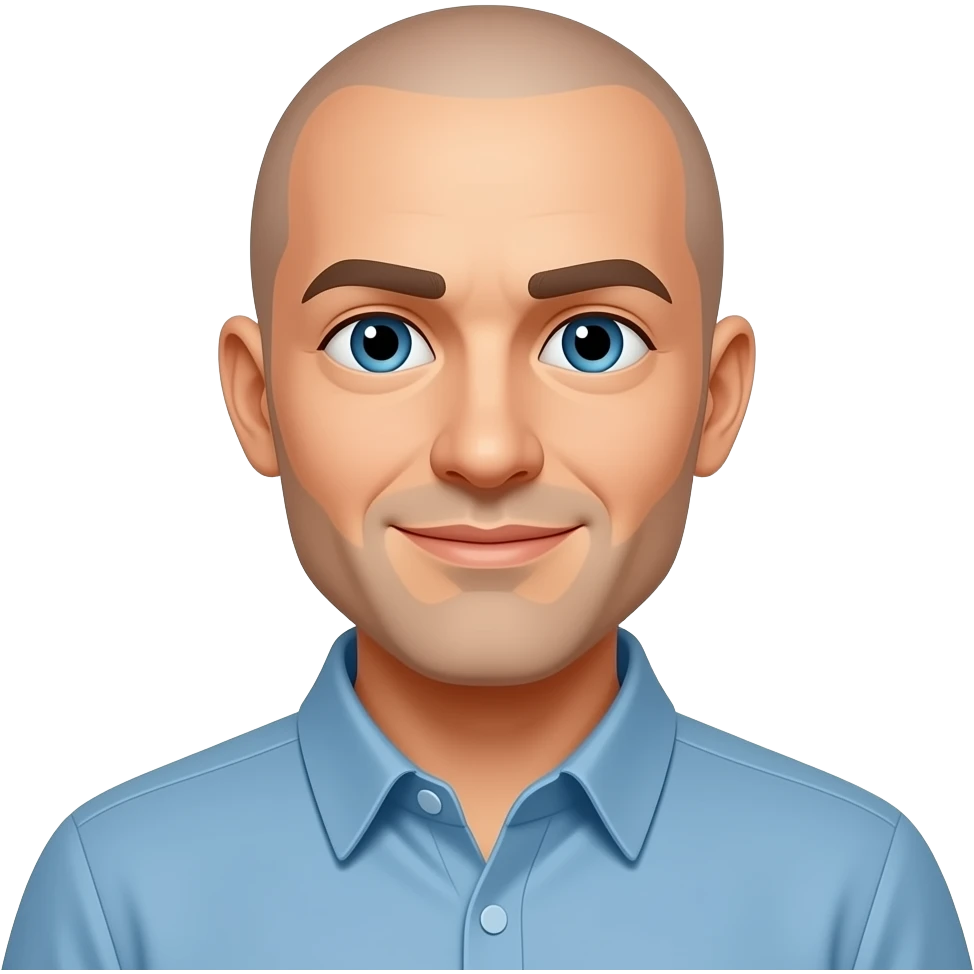 bald men IT designer technologist emoji