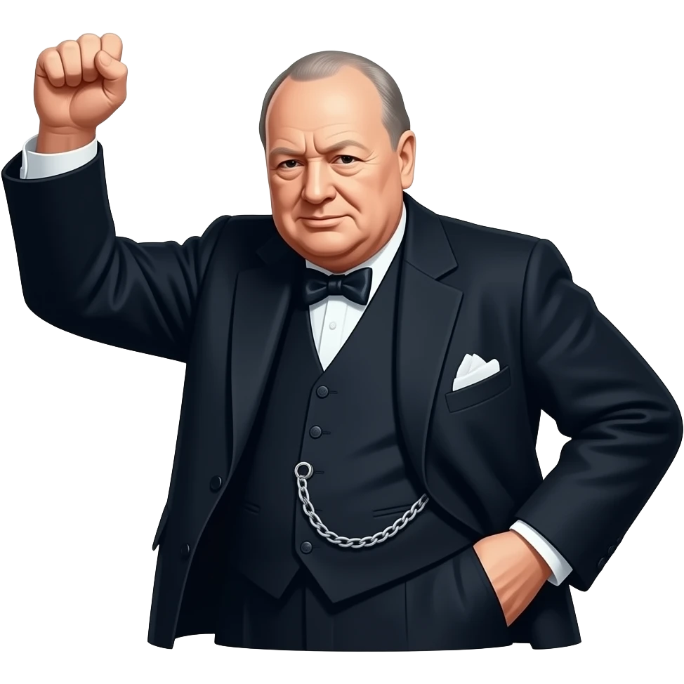 winston churchill victory emoji