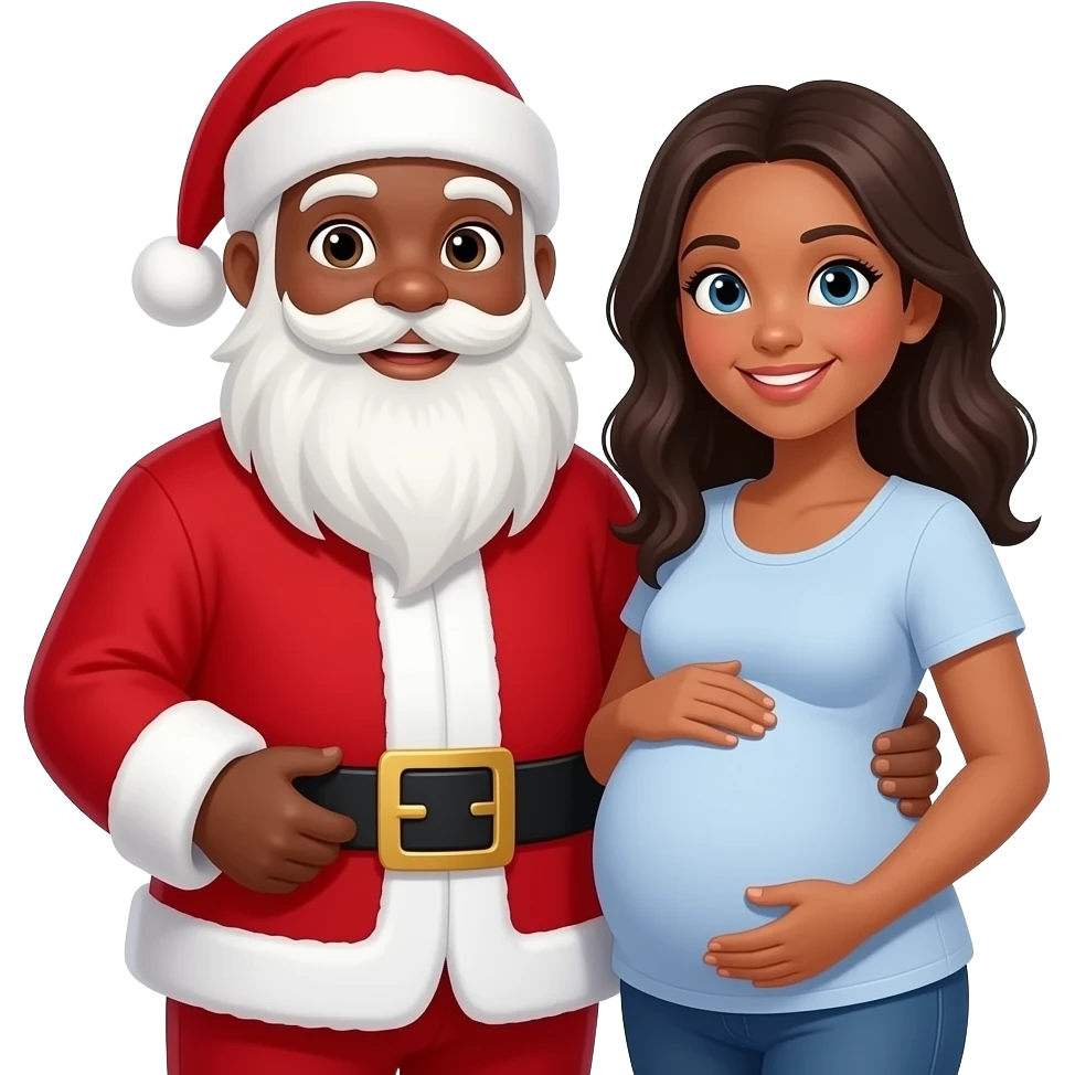 🎅🏾+🤰 emoji