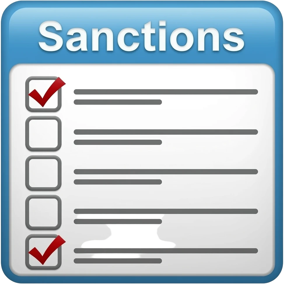 Sanctions list emoji