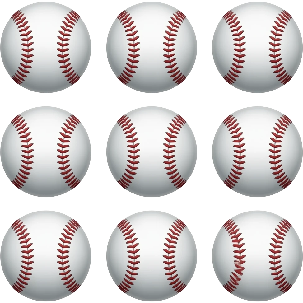 a group of baseballs emoji