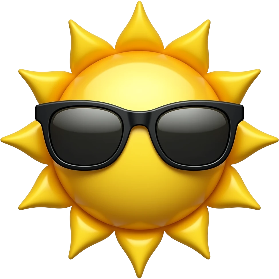 🌞+😎 emoji