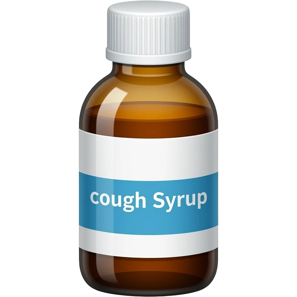 presciption cough syrup bottle emoji