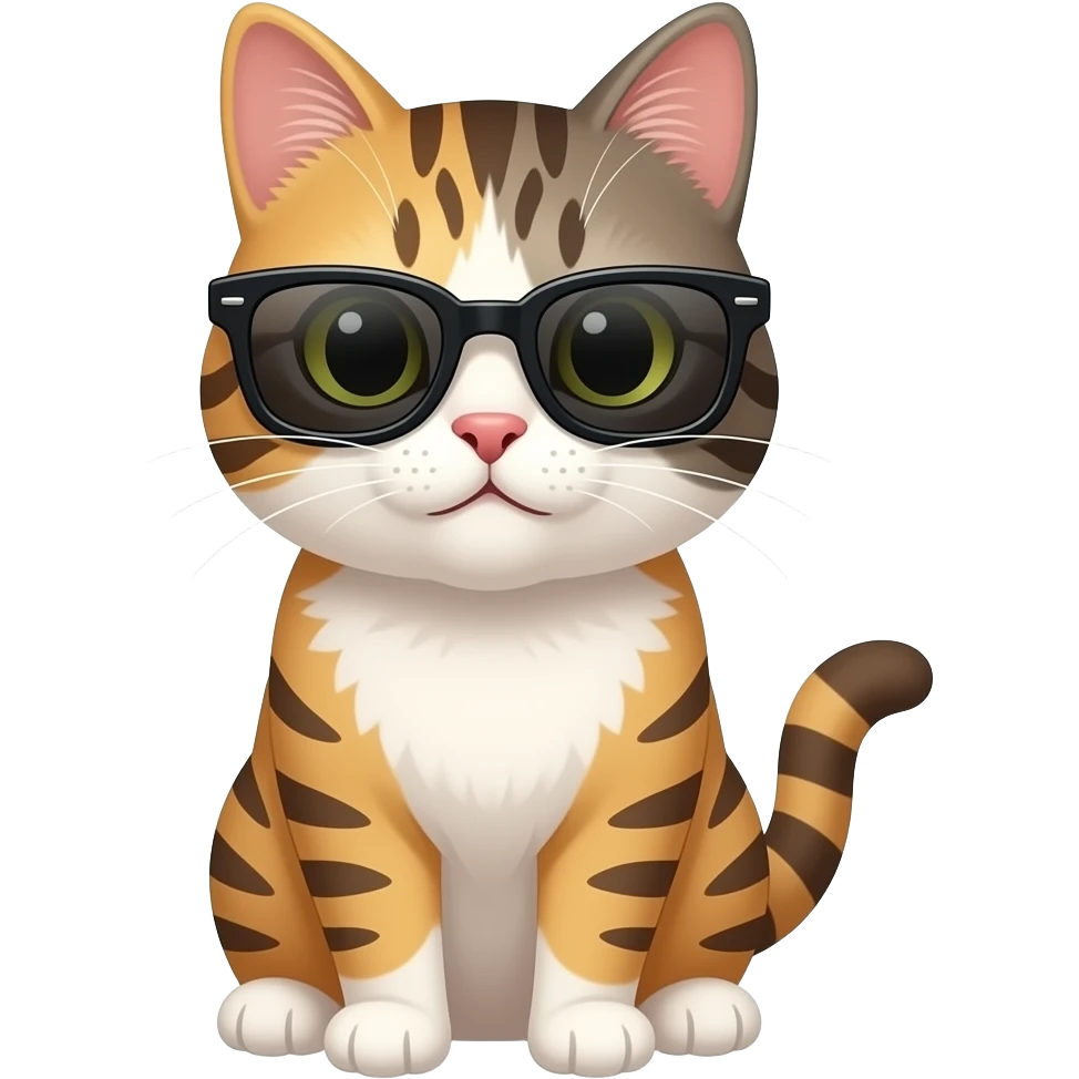 Cat wearing sunglasses emoji