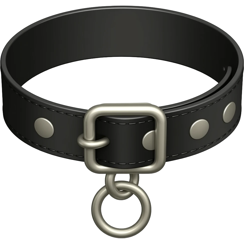 BDSM Leather Collar emoji