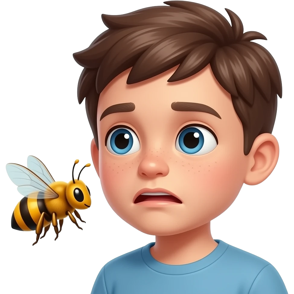 فتى  يخاف  نحل emoji