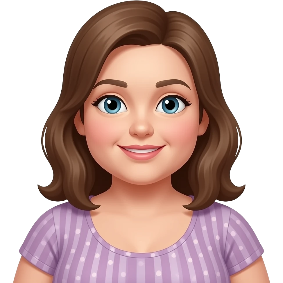 A very fat girl emoji