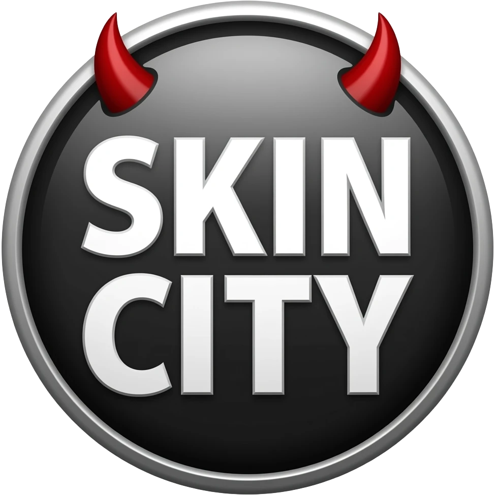 Skin city badge, devil emoji