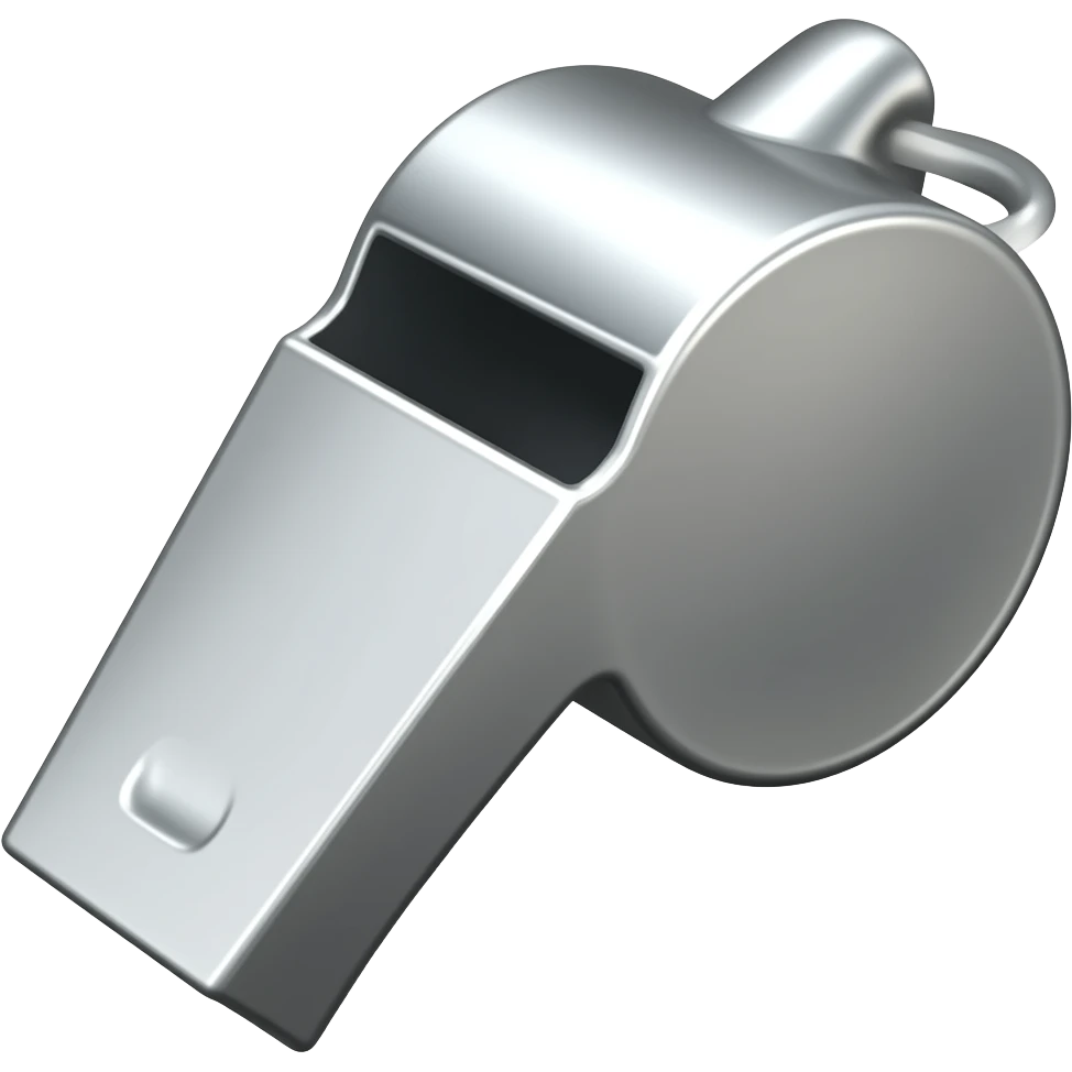 silver whistle emoji