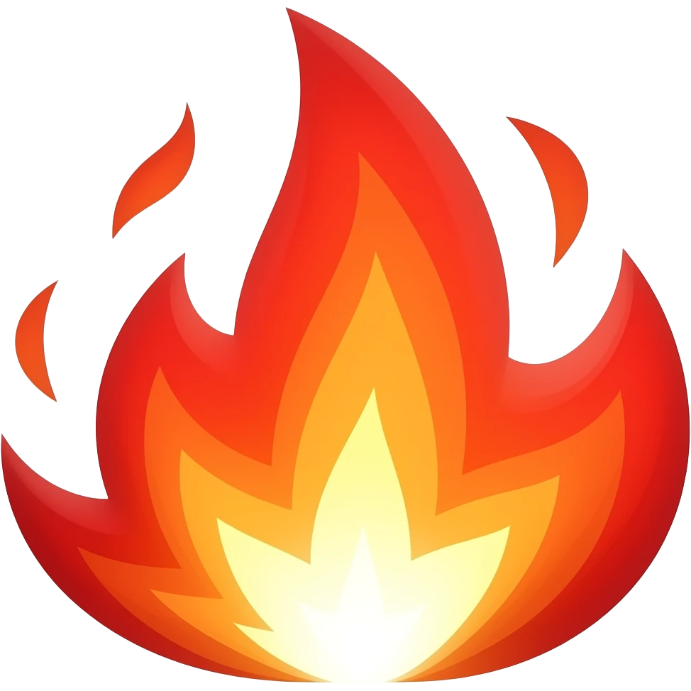 red fire emoji
