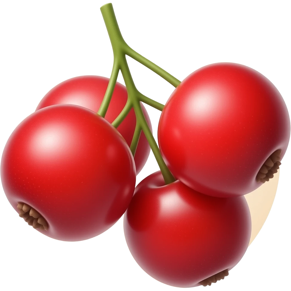 Red berries emoji