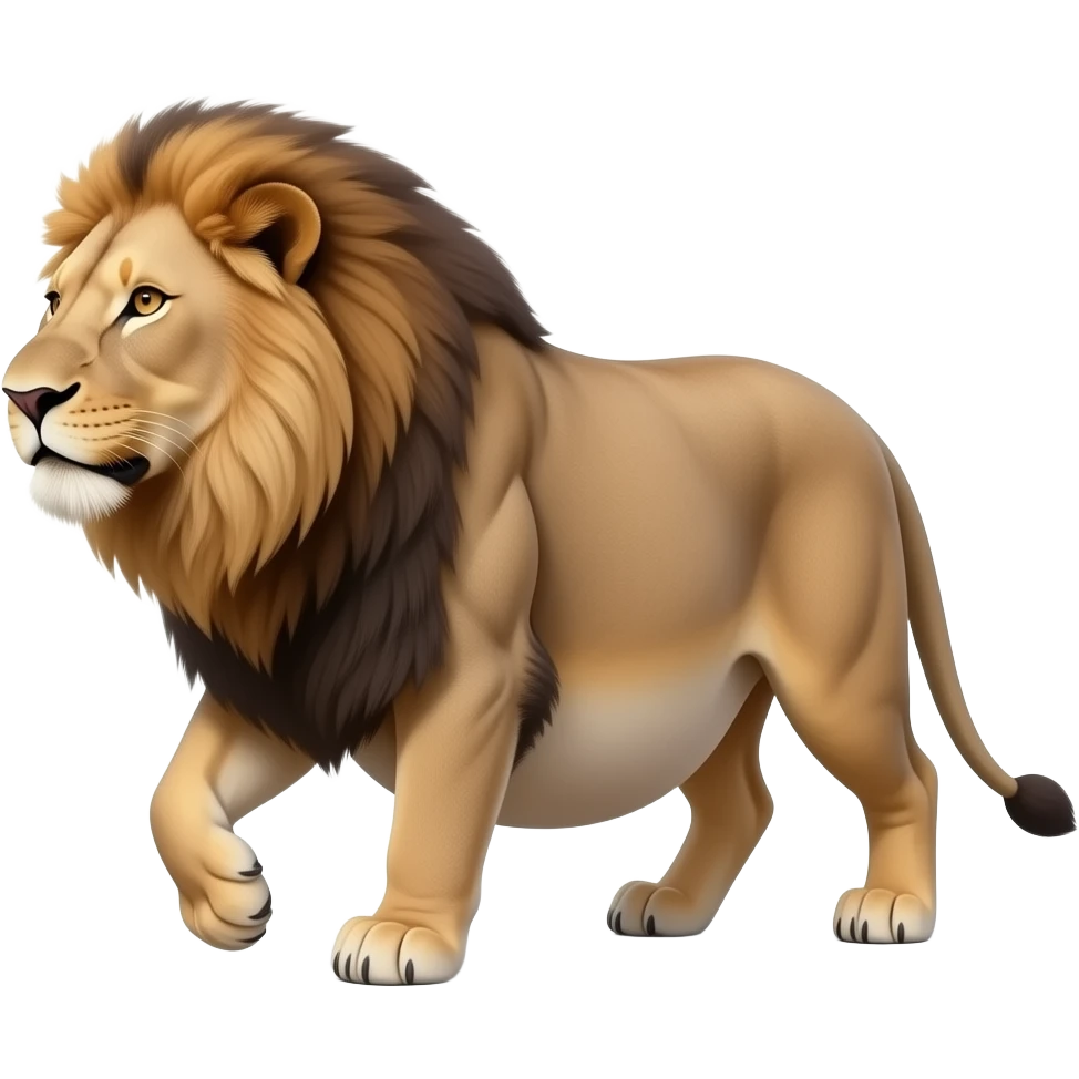 A reality lioness,trying to walk normally,but her huge overstuffed tummy rolls side to side,the lioness ate way too much,she became so fat,she has the biggest pot belly. emoji