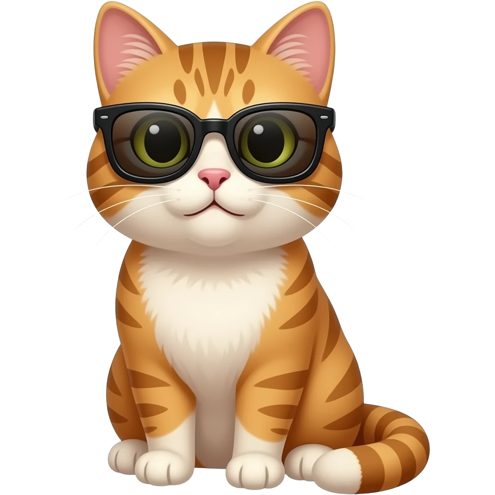 Cat wearing sunglasses emoji