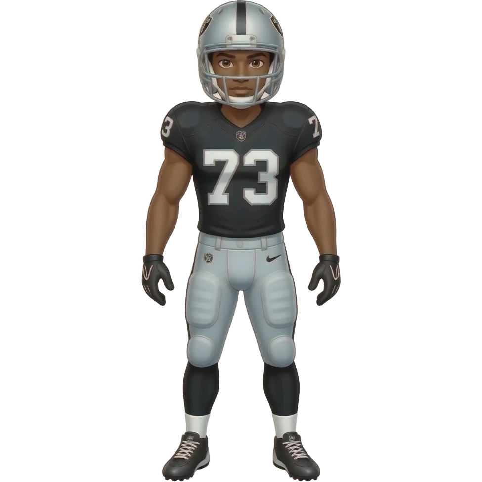 Raiders football player emoji