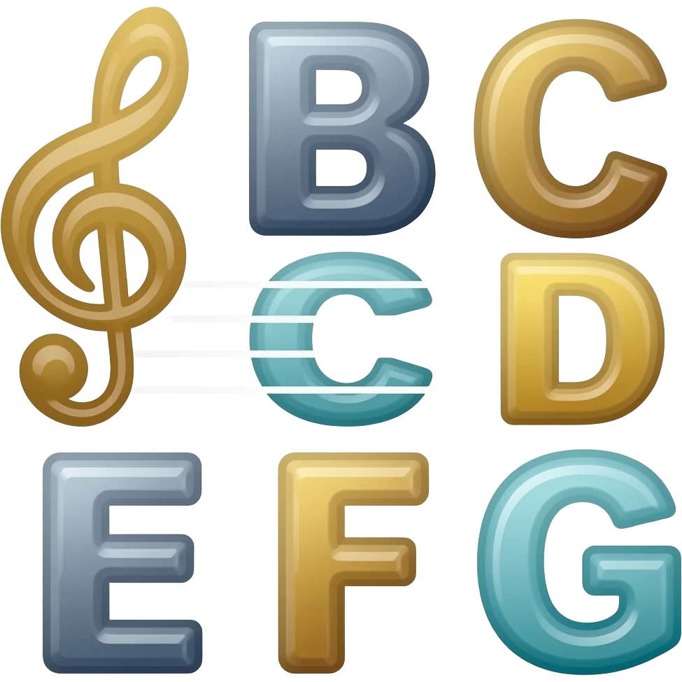 7 basic music notes emoji