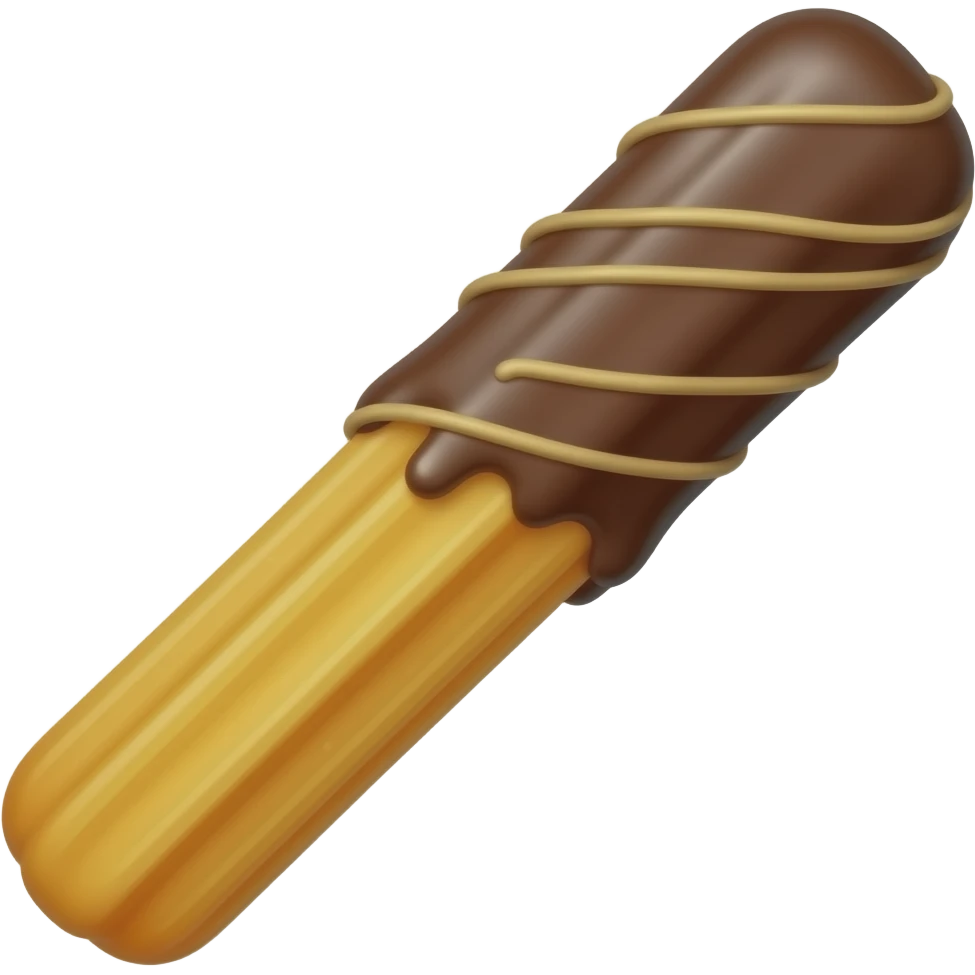 chocolate deeping churros emoji